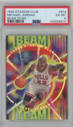 1995-96 Topps Stadium Club Michael Jordan Beam Team #B14 【PSA6】 Chicago Bulls