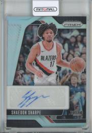 2024-25 Panini Prizm Shaedon Sharpe Signatures Silver #7 Portland Trail Blazers