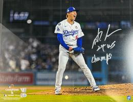 【FANATICS社】FANATICS AUTHENTIC 山本由伸 直筆サイン入りフォト16×20(額装済み、FANATICS証明ホログラム付き) ロサンゼルス・ドジャース(24 WS CHAMPS インスクリプション入り)