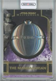 2022 Topps Star Wars Masterwork  The Mandalorian Tools and Technology Medallion/Purple Parallels 31/50