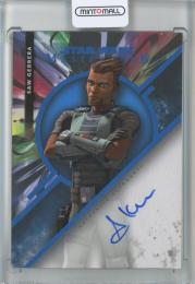 2022 Topps Star Wars Masterwork  Andrew Kishino as Saw Gerrera Autographs/Blue Foil Parallels 22/99