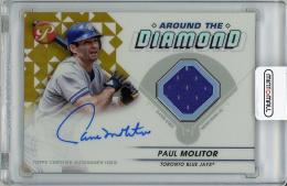【裏面左側微キズ、表裏微スレあり】2023 TOPPS Pristine Paul Molitor Autograph & Game Used Memorabilia【44/50】