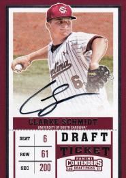 2017 Panini Contenders Draft Picks  Clarke Schmidt Autographs