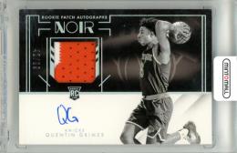 2021-22 Panini Noir  Quentin Grimes #339 Rookie Patch Autographs Black and White【42/99】《やや難あり》 Knicks