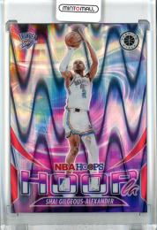 2023-24 Panini Hoops Premium Stock Basketball Shai Gilgeous-Alexander Hoopla/Red Seismic Prizms/#4【109/199】 Oklahoma City Thunder