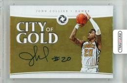 2018-19 Panini Opulence John Collins #CG-JCL City of Gold Signature【41/79】 Hawks