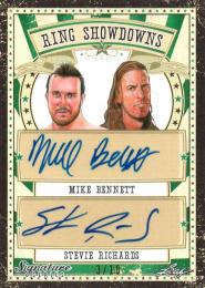 2016 LEAF Signature Series Wrestling  Mike Bennett & Stevie Richards Dual Autograph 3/10