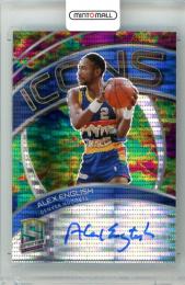 2020-21 Panini Spectra Alex English #ICO-AEN Icons Autograph Celestial  Parallel【22/35】 Nuggets