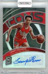 2020-21 Panini Spectra Lenny Wilkens #ICO-LWK Icons Autograph Card【22/49】 Trail Blazers