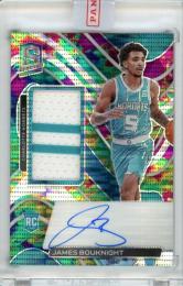 2021-22 Panini Spectra James Bouknight #213 Rookie Jersey Autograph Celestial Parallel【32/99】 Hornets