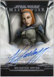 2019 Topps Star Wars Masterwork  Katee Sackhoff / Bo-Katan Kryze Autographs
