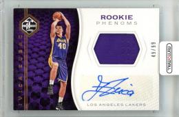 2016-17 Panini Limited Ivica Zubac #RPJ-IZ Rookie Jersey Autograph Card【49/99】 Lakers