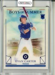 2024 Panini Boys of Summer Evan Carter #16 RC Blue【85/99】 Rangers