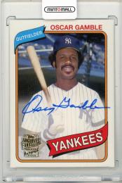 2015 TOPPS Archives Oscar Gamble Fan Favorites Autographs #FFAOG New York Yankees