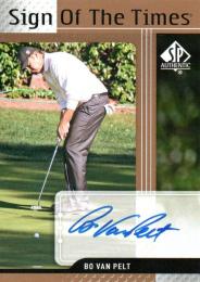 2012 UPPER DECK SP Authentic Golf  Bo Van Pelt Autograph