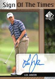2012 UPPER DECK SP Authentic Golf  Lee Janzen Autograph