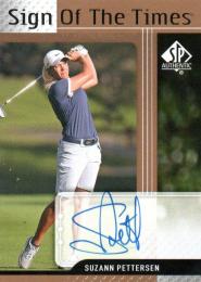 2012 UPPER DECK SP Authentic Golf  Suzann Pettersen Autograph