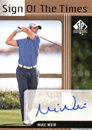 2012 UPPER DECK SP Authentic Golf  Mike Weir Autograph