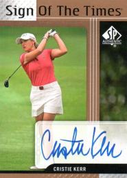 2012 UPPER DECK SP Authentic Golf  Cristie Kerr Autograph