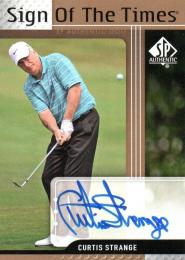 2012 UPPER DECK SP Authentic Golf  Curtis Strange Autograph