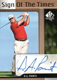 2012 UPPER DECK SP Authentic Golf  D.A. Points Autograph