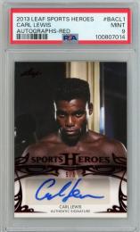 2013 LEAF Sports Heroes Carl Lewis Autographs Red #BACL1 5枚限定 ラストナンバー【5/5】【PSA9】《MINT》