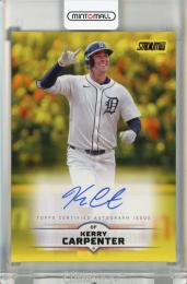 2025 Topps Stadium Club  Kerry Carpenter Yellow Autographs #SCBAKC