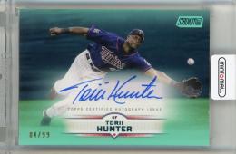 2025 Topps Stadium Club  Torii Hunter Turquoise Autographs #SCBATHU【84/99】《白かけあり》