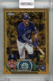 2023 Topps Gilded Collection Seattle Mariners Julio Rodriguez Base #150 36/99