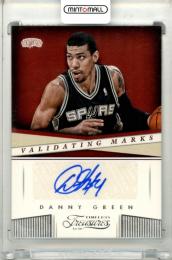 2013-14 Panini Timeless Treasures Danny Green #15 Validating Mark Autograph Card Spurs