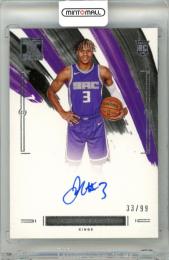 2020-21 Panini Impeccable Jahmius Ramsey #RA-JAH Rookie Autograph Card【33/99】《やや難あり》 Kings