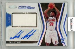 2020-21 Panini Certified  Isaiah Stewart #FF-STE Freshman Fabric Signature Pistons