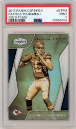 2017 PANINI Certfied Football Patrick Mahomes Gold Team #GTPM【PSA9】《MINT》Kansas City Chiefs