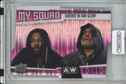 2022 Upper Deck Allure AEW All Elite Wrestling  Swerve Strickland/Keith Lee My Squad/Pink 14/100