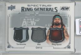 2021 Upper Deck AEW Spectrum All Elite Wrestling  Ortiz Ring Generals Relics 11/50