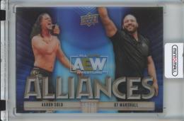 2023 Upper Deck AEW All Elite Wrestling  QT Marshall/Aaron Solo AEW Alliances Aceate