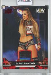 2023 Upper Deck AEW All Elite Wrestling  Dr. Britt Baker Memorabilia/Red/#33 33/49