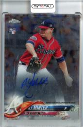 2018 Topps Chrome AJ Minter Rookie Autographs Atlanta Braves