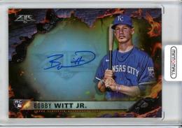 2022 Topps Fire Bobby Witt Jr. Scorching Signatures Gold【09/10】 Kansas City Royals