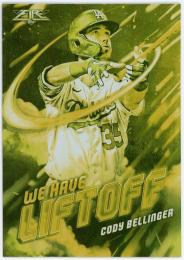 2021 Topps Fire We Have Liftoff Gold Minted #WHL9 Cody Bellinger