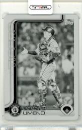 2025 TOPPS NPB 梅野隆太郎 #30 Base Black Printing Plate Card【1/1】《1of1》 阪神