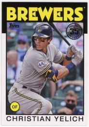 2021 Topps Update '86 Topps #86B34 Christian Yelich