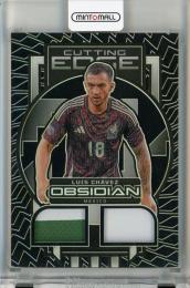 2023-24 Panini Obsidian Luis Chavez Cutting Edge Dual Jerseys Electric Etch Yellow #26【03/10】