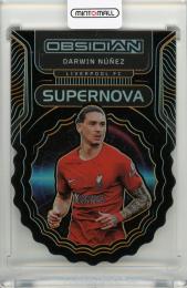 2022-23 PANINI Obsidian Liverpool FC Darwin Nunez #10 Supernova Orange 56/65