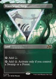 mtg ボーダーレス FOIL 4枚 ハッシュウッドの境界 英語版 dsk Foil】(261)《ハッシュウッドの境界/Hushwood Verge》[DSK] 土地