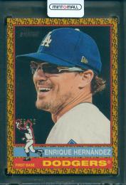 2025 Topps Heritage High Number Enrique Hernández Base cards Color of the Year【59/76】 Los Angeles Dodgers