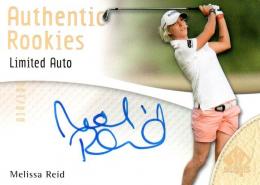 2014 UPPER DECK SP Authentic Golf  Melissa Reid Autograph 010/100