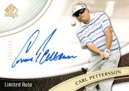 2014 UPPER DECK SP Authentic Golf  Carl Pettersson Autograph 094/100