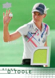 2014 UPPER DECK SP Game Used Golf  Ryann O'Toole Tournament Used LPGA Golf Memorabilia 08/25