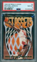 1996-97 Skybox E-X2000 Michael Jordan Net Assets PSA8 Chicago Bulls